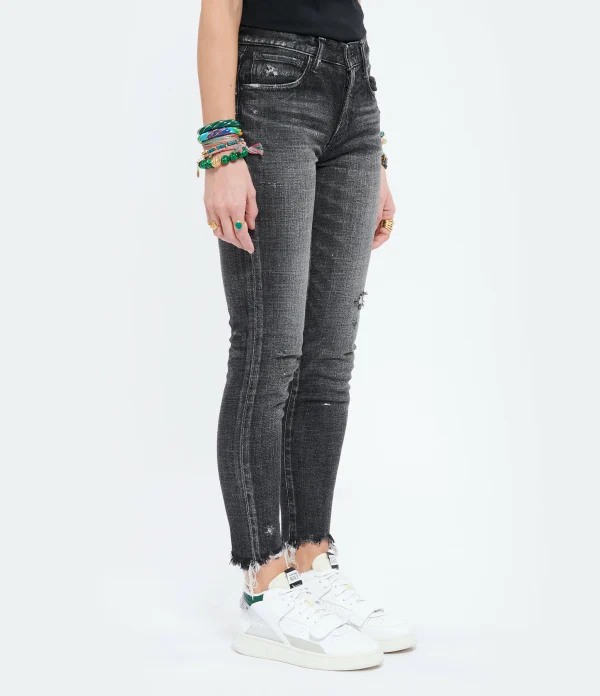 MOUSSY VINTAGE Jean Checotah Skinny Denim Noir 5