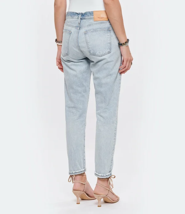 MOUSSY VINTAGE Jean Naval Tapered Denim Bleu Clair 8