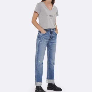 MOUSSY VINTAGE Jean Franconia Straight Denim Bleu 13