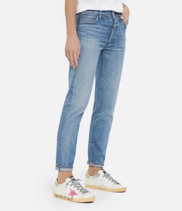 MOUSSY VINTAGE Jean Evans Tapered Denim Bleu 5