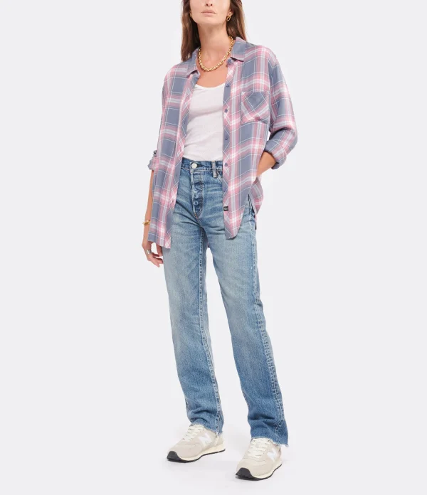 MOUSSY VINTAGE Jean Sawdust Straight Denim Bleu 5