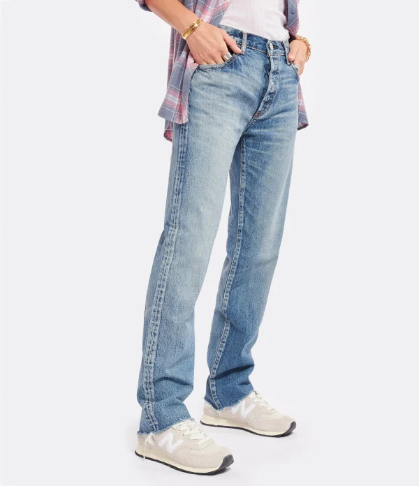 MOUSSY VINTAGE Jean Sawdust Straight Denim Bleu 6