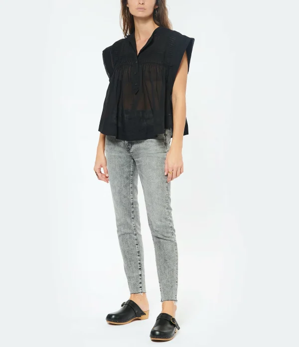 MOUSSY VINTAGE Jean Bradshaw Skinny Denim Noir Délavé 8