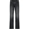 MOUSSY VINTAGE Jean Ashleys Wide Straight Denim Noir 28