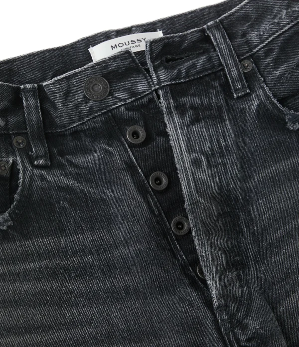 MOUSSY VINTAGE Jean Ashleys Wide Straight Denim Noir 4