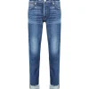 MOUSSY VINTAGE Jean Mv Angla Tapered Mid Denim Bleu Foncé 22