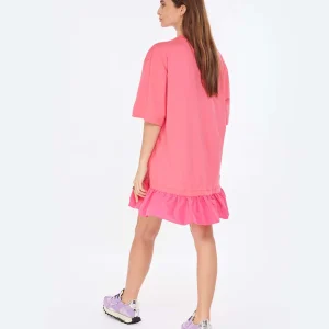 MSGM Robe Coton Fuschia 12