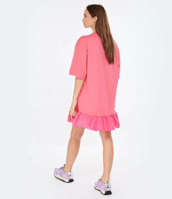 MSGM Robe Coton Fuschia 5