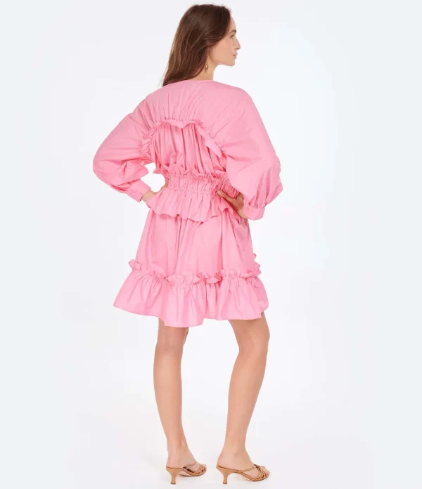 MSGM Robe Coton Rose 5