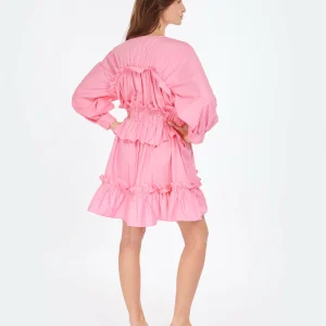 MSGM Robe Coton Rose 12