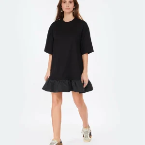 MSGM Robe Coton Noir 10