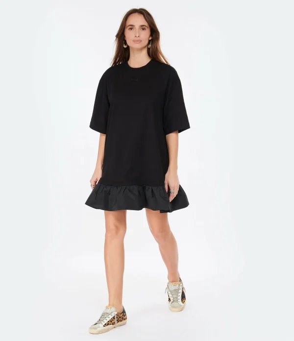 MSGM Robe Coton Noir 4