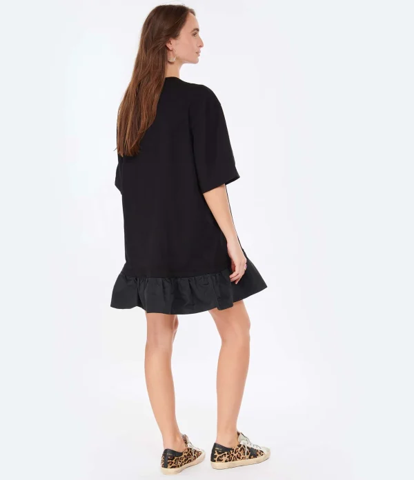 MSGM Robe Coton Noir 5