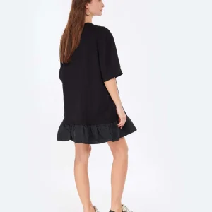 MSGM Robe Coton Noir 12