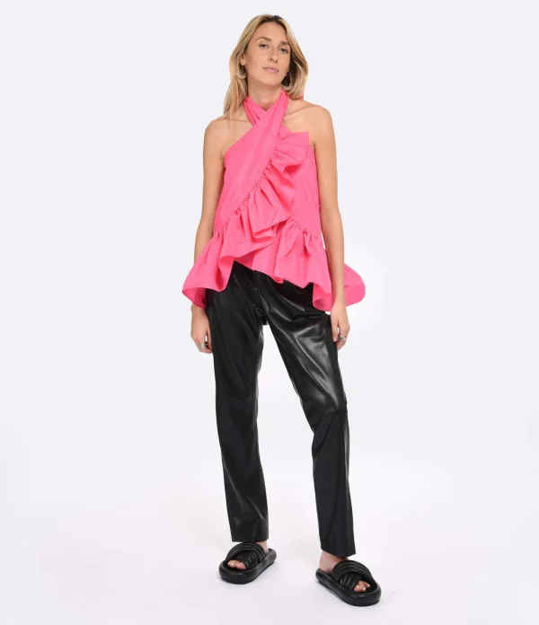 MSGM Top Rose Vif à Nouer 5