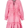 MSGM Robe Coton Rose 11