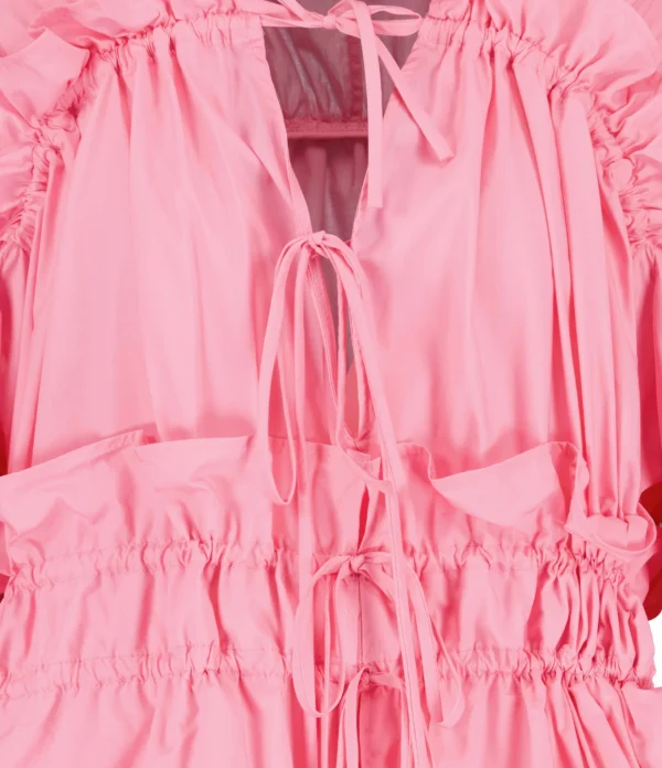 MSGM Robe Coton Rose 3