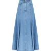 MSGM Jupe Coton Bleu 8