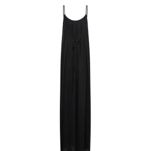 MAISON SAINT JULIEN Robe Palm Coton Noir 8