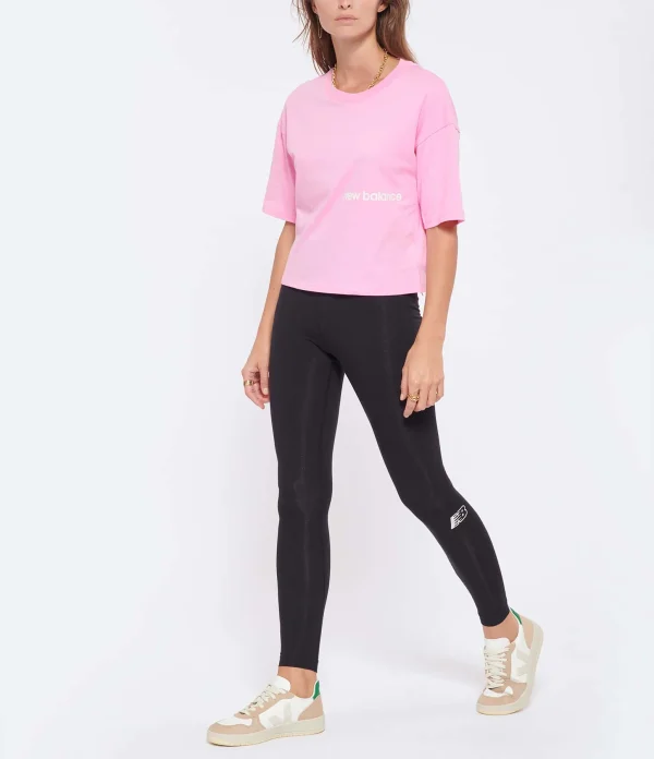 New Balance Tee-shirt NB Essentials Graphic Coton Orbit Pink 5