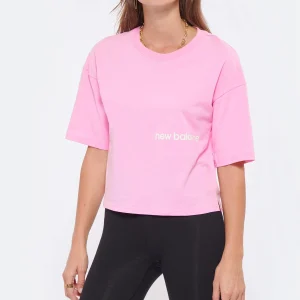 New Balance Tee-shirt NB Essentials Graphic Coton Orbit Pink 11