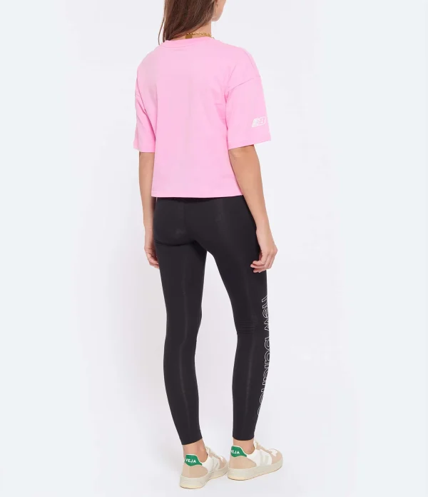 New Balance Tee-shirt NB Essentials Graphic Coton Orbit Pink 6