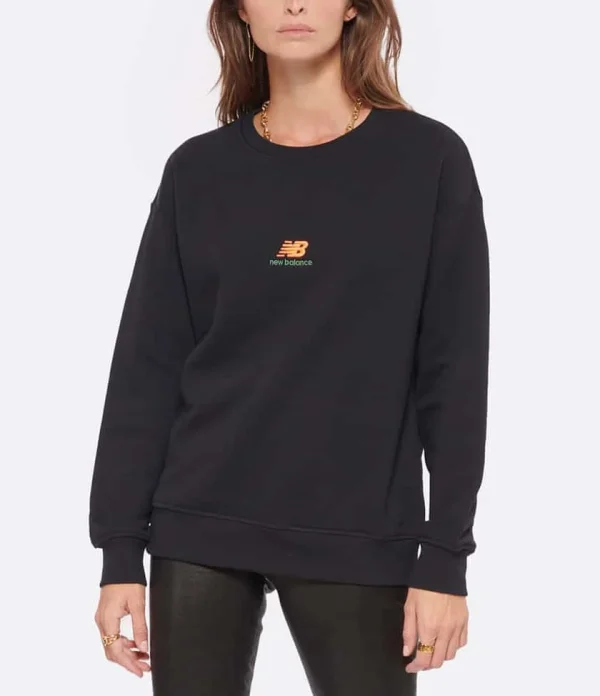 New Balance Sweatshirt NB Athletics Kim Van Vuuren Crew Coton Noir 6