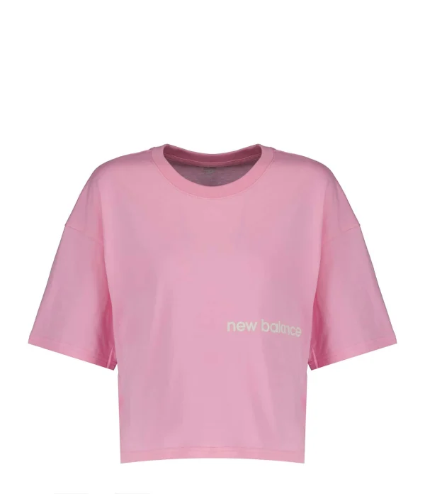 New Balance Tee-shirt NB Essentials Graphic Coton Orbit Pink 1