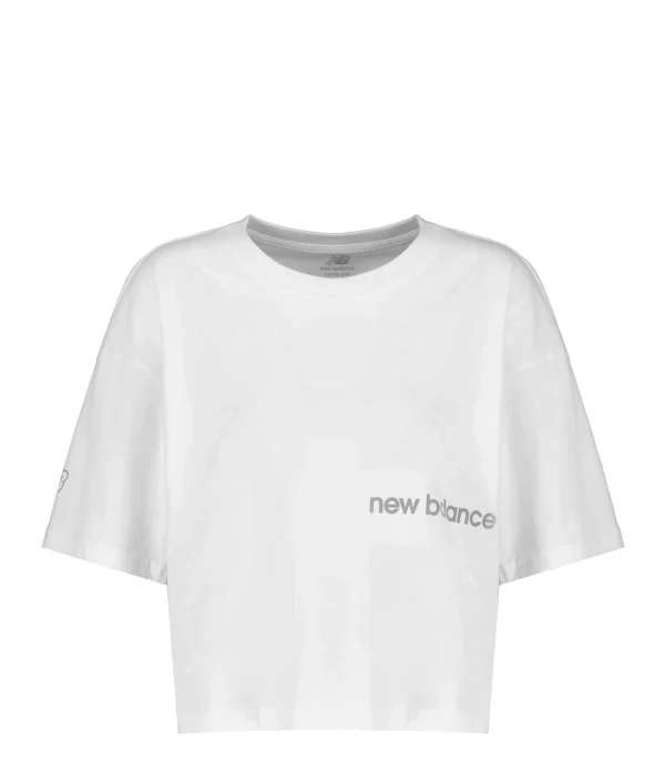 New Balance Tee-shirt NB Essentials Graphic Coton Blanc 1