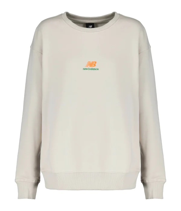 New Balance Sweatshirt NB Athletics Kim Van Vuuren Crew Coton Moonbeam 1