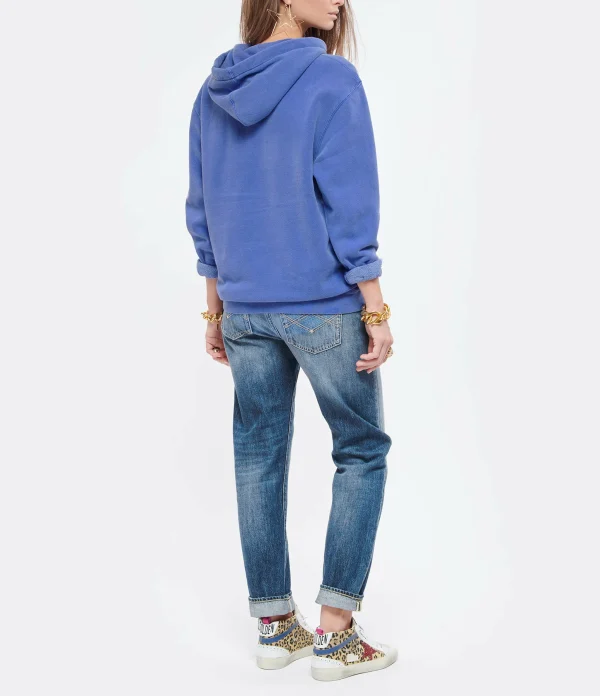 NEWTONE Sweatshirt Jagger Joy Coton Flo Bleu 5