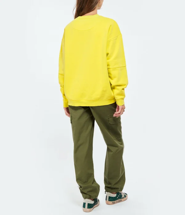 NEWTONE Sweatshirt Roller City Coton Jaune Sun 5