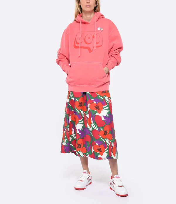 NEWTONE Sweatshirt Jagger Joy Coton Corail 4