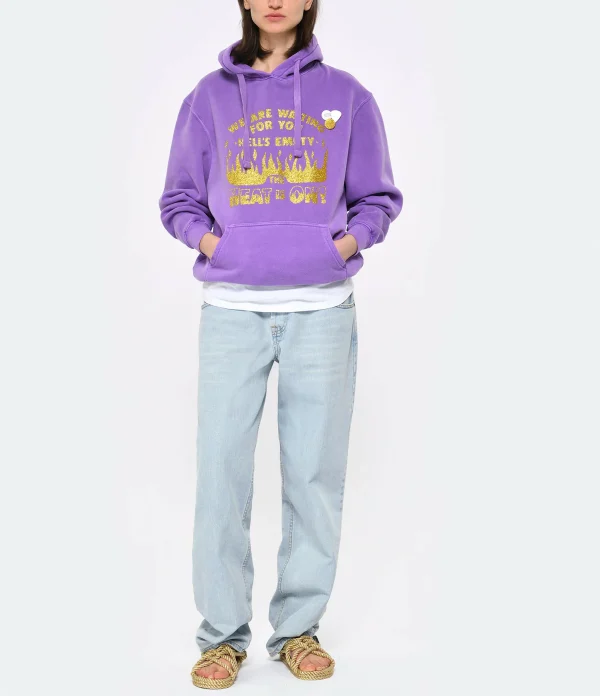 NEWTONE Sweatshirt Jagger Heat Coton Violet 4