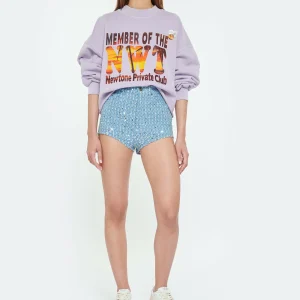 NEWTONE Sweatshirt Porter Sunset Coton Lilas 10