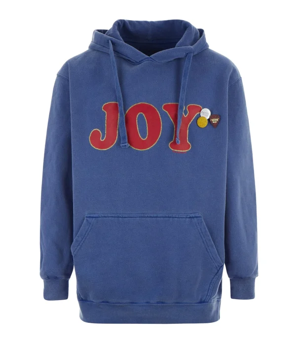 NEWTONE Sweatshirt Jagger Joy Coton Flo Bleu 1