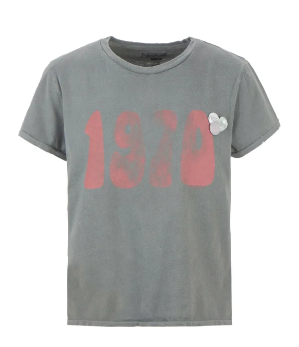 NEWTONE Tee-shirt Starlight 1970 Coton Gris 1