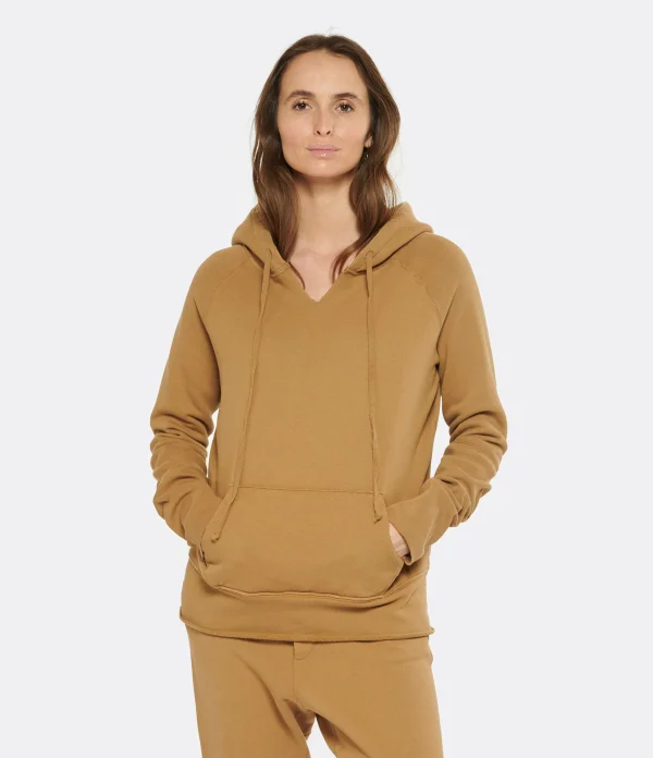 NILI LOTAN Sweatshirt Hoodie Janie Coton Caramel 4