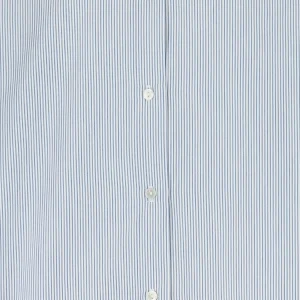 NILI LOTAN Chemise Yorke Coton Rayures Marine Blanc 10