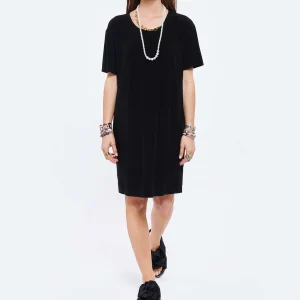 Norma Kamali Robe Tee-shirt Noir 11