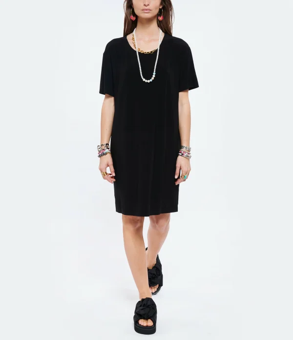 Norma Kamali Robe Tee-shirt Noir 4