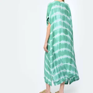 NOUS Kaftan Palma Diagonal Rayures Vert 12