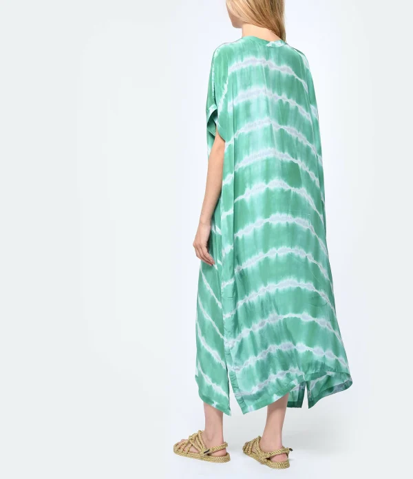 NOUS Kaftan Palma Diagonal Rayures Vert 5