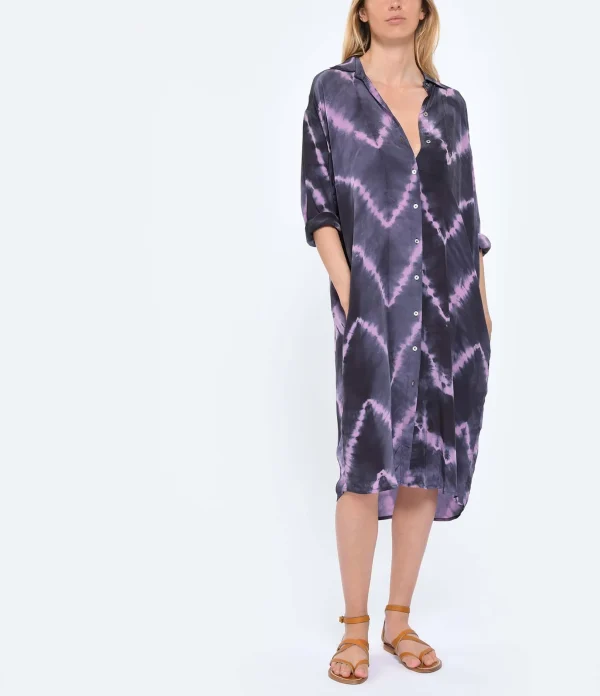 NOUS Robe Florence Zig Zag Violet 4