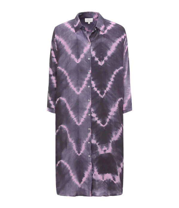 NOUS Robe Florence Zig Zag Violet 1