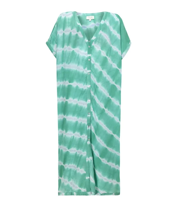 NOUS Kaftan Palma Diagonal Rayures Vert 1