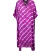 NOUS Robe Kaftan Sam Rayures Violet 11