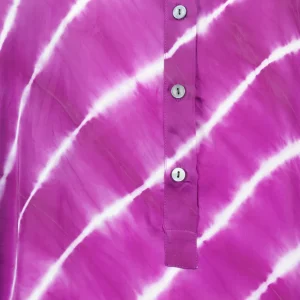 NOUS Robe Kaftan Sam Rayures Violet 9