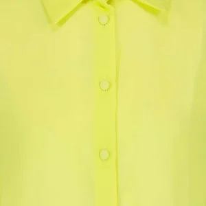 OUD Top Kristen Mousseline Soie Jaune Fluo 9