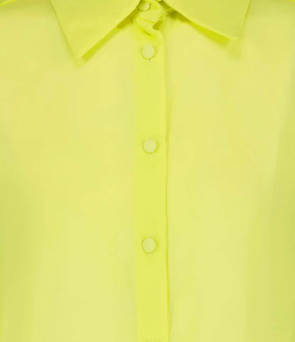 OUD Top Kristen Mousseline Soie Jaune Fluo 3